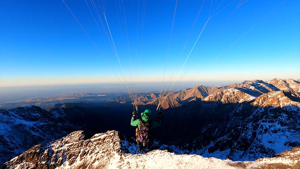 Parapente Atlas marocain