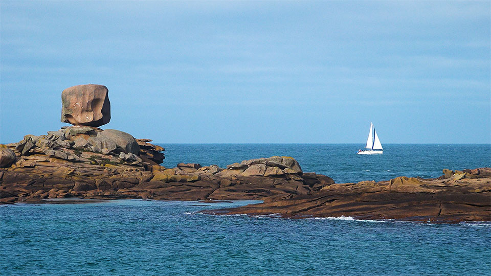 Vue de la côte de Bretagne